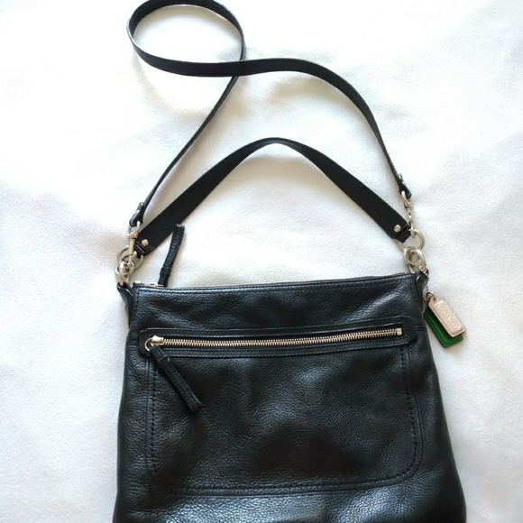 Coach Black Pebble Leather File Bag - Picture 2 of 7